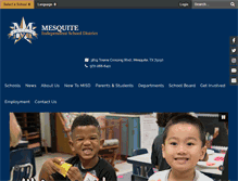 Tablet Screenshot of mesquiteisd.org